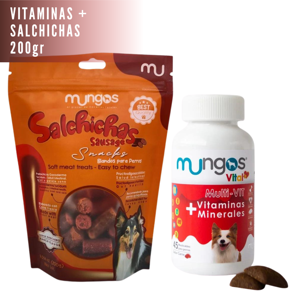 Vitaminas y Minerales para Perros – Mungos vital Multi-vit x 45 unidades blandas