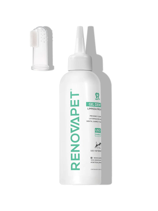 RENOVAPET Gel Dental para Perros y Gatos – Elimina Sarro y Mal Aliento Sin Enjuague