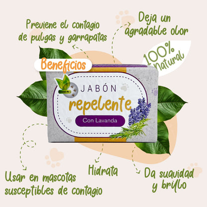 Jabón repelente