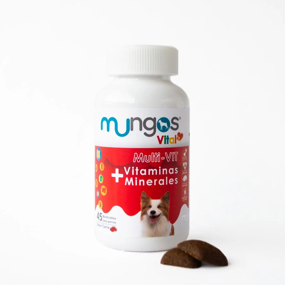 Vitaminas y Minerales para Perros – Mungos vital Multi-vit x 45 unidades blandas