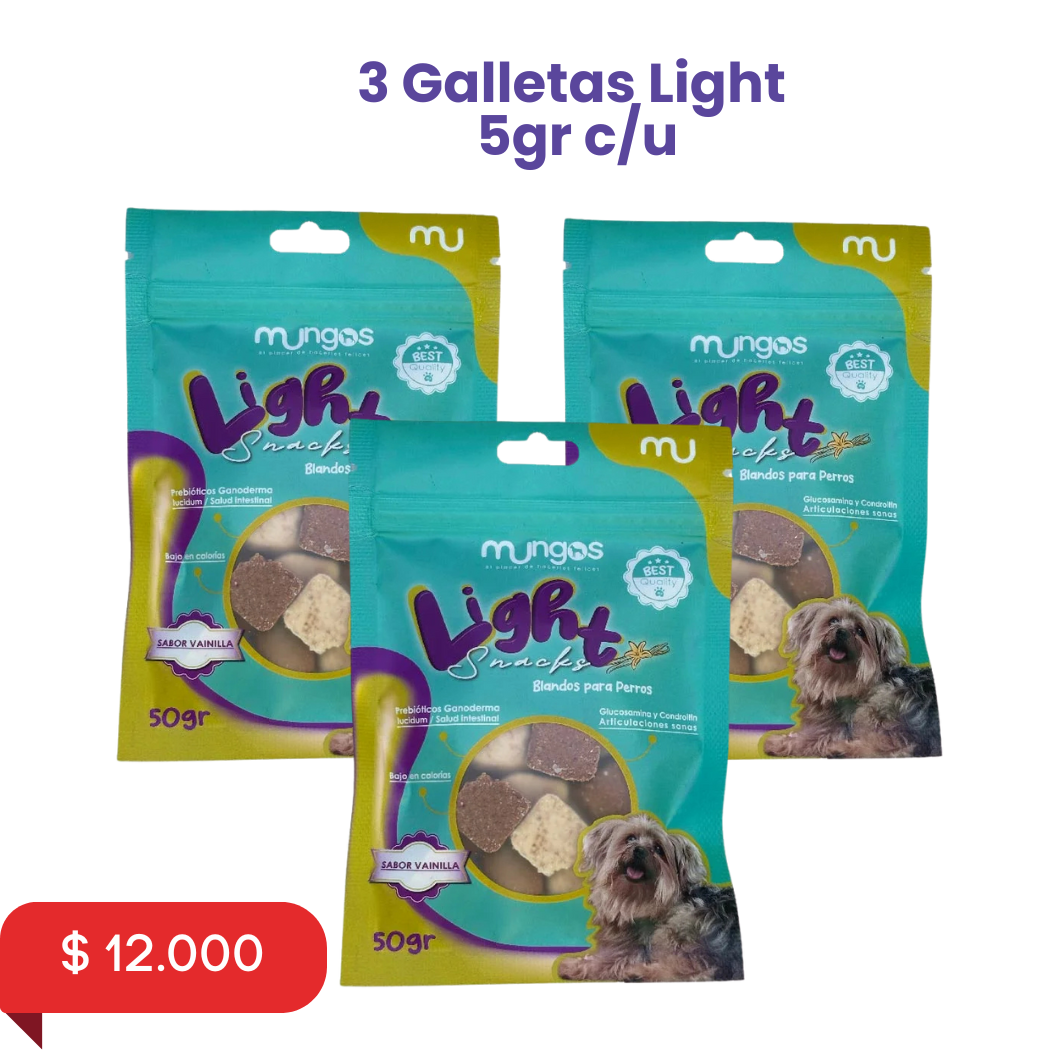 Galletas y Snacks saludables y blandos para perros – Mungos Light