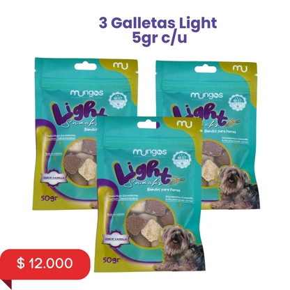 Galletas y Snacks saludables y blandos para perros – Mungos Light