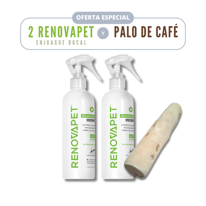 KIT 2 RENOVAPET ORAL Y PALO DE CAFÉ