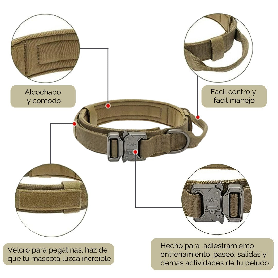 Collar Para Perro Táctico Ajustable