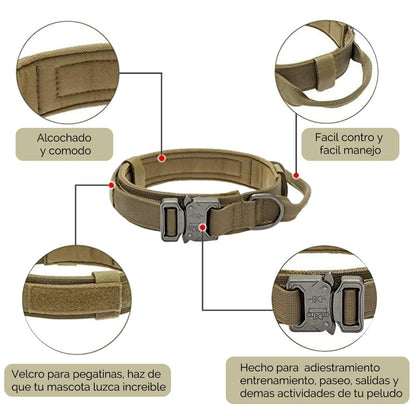 Collar Para Perro Táctico Ajustable